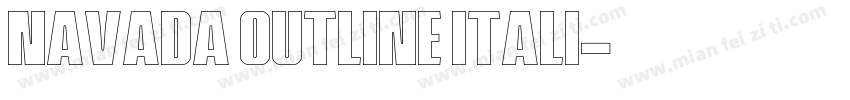 Navada Outline Itali字体转换
